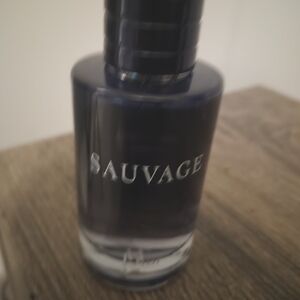 Sauvage Fragrance Bottle Authentic No Box 3/4 Full